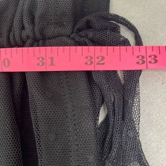 Live to Be Spoiled XXL Black Swiss Dot Lace Ruched Bodycon Dress NEW LBD Sexy - Picture 12 of 12